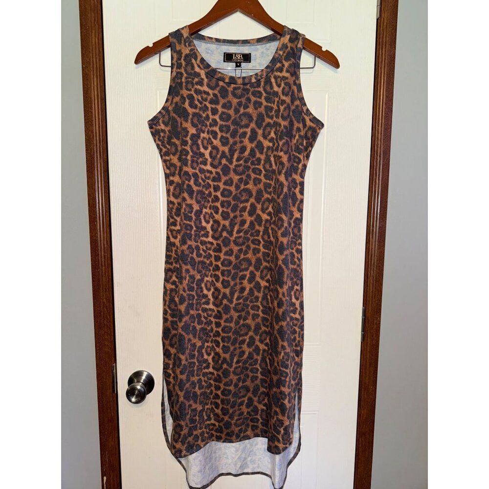 NWT L& B Lucky & Blessed Sleeveless‎ Animal Print Dress Size Small